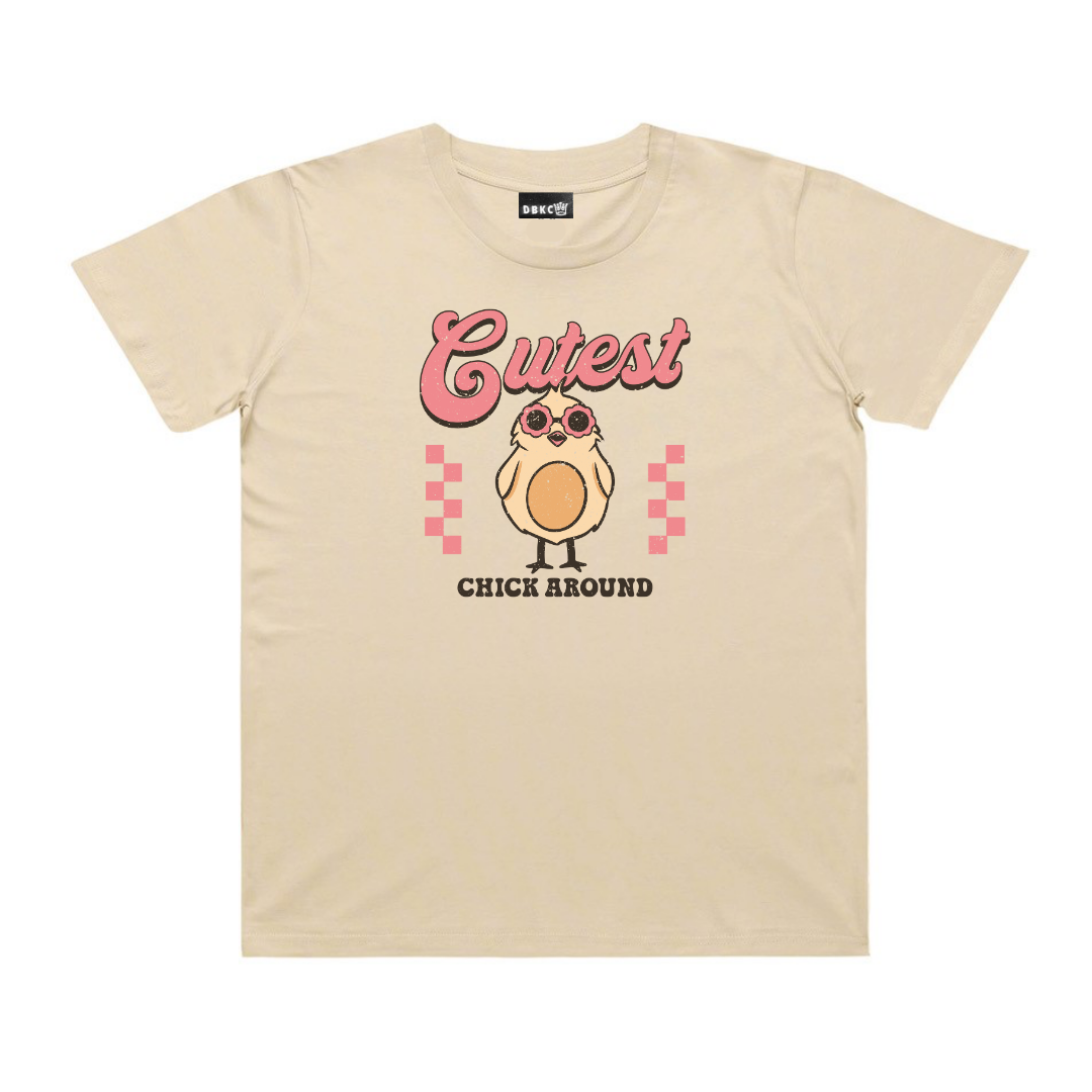 Cutest Chick Around Short Sleeve Tee - Easter
