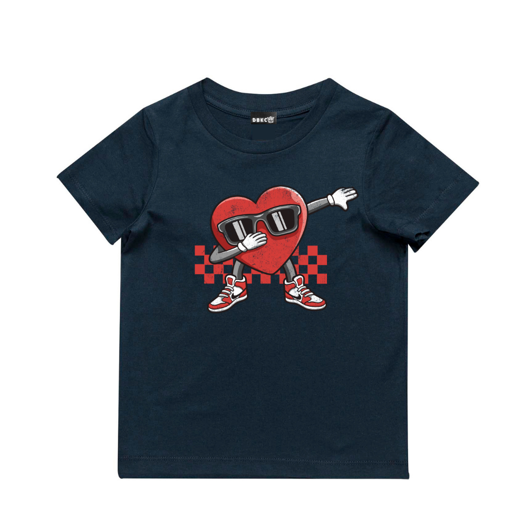 Dabbing Heart Short Sleeve Tee - Little Love