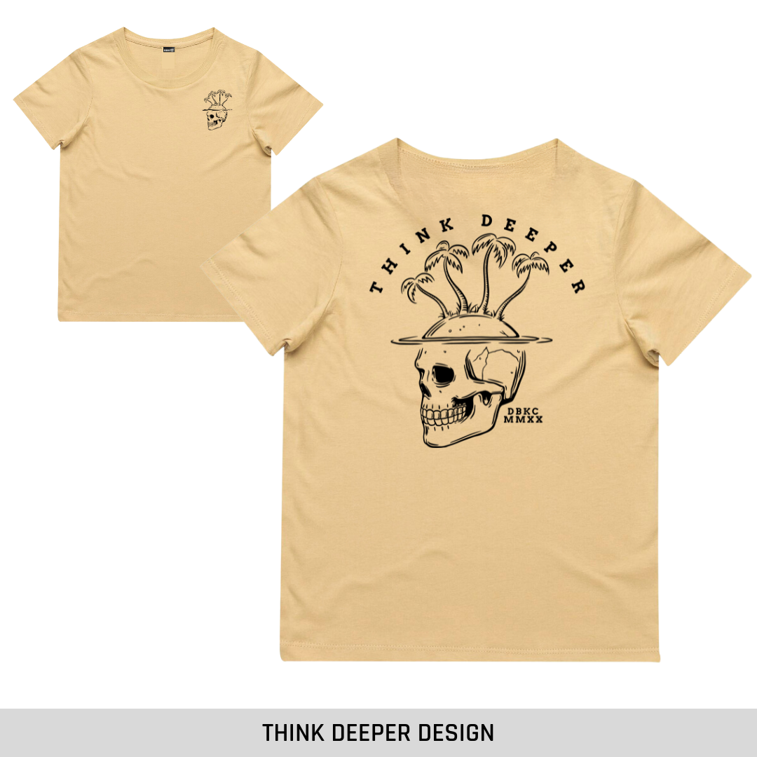 Tan Short Sleeve Tee Discontinued (straight edge)