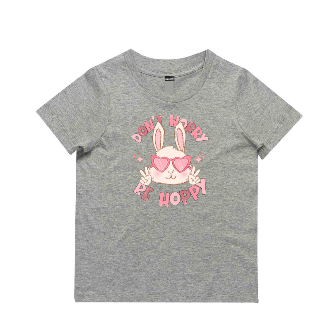 Peace Bunny (Pink) Short Sleeve Tee - Easter