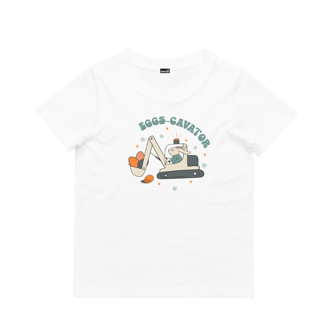 Eggs-cavator Short Sleeve Tee - Easter