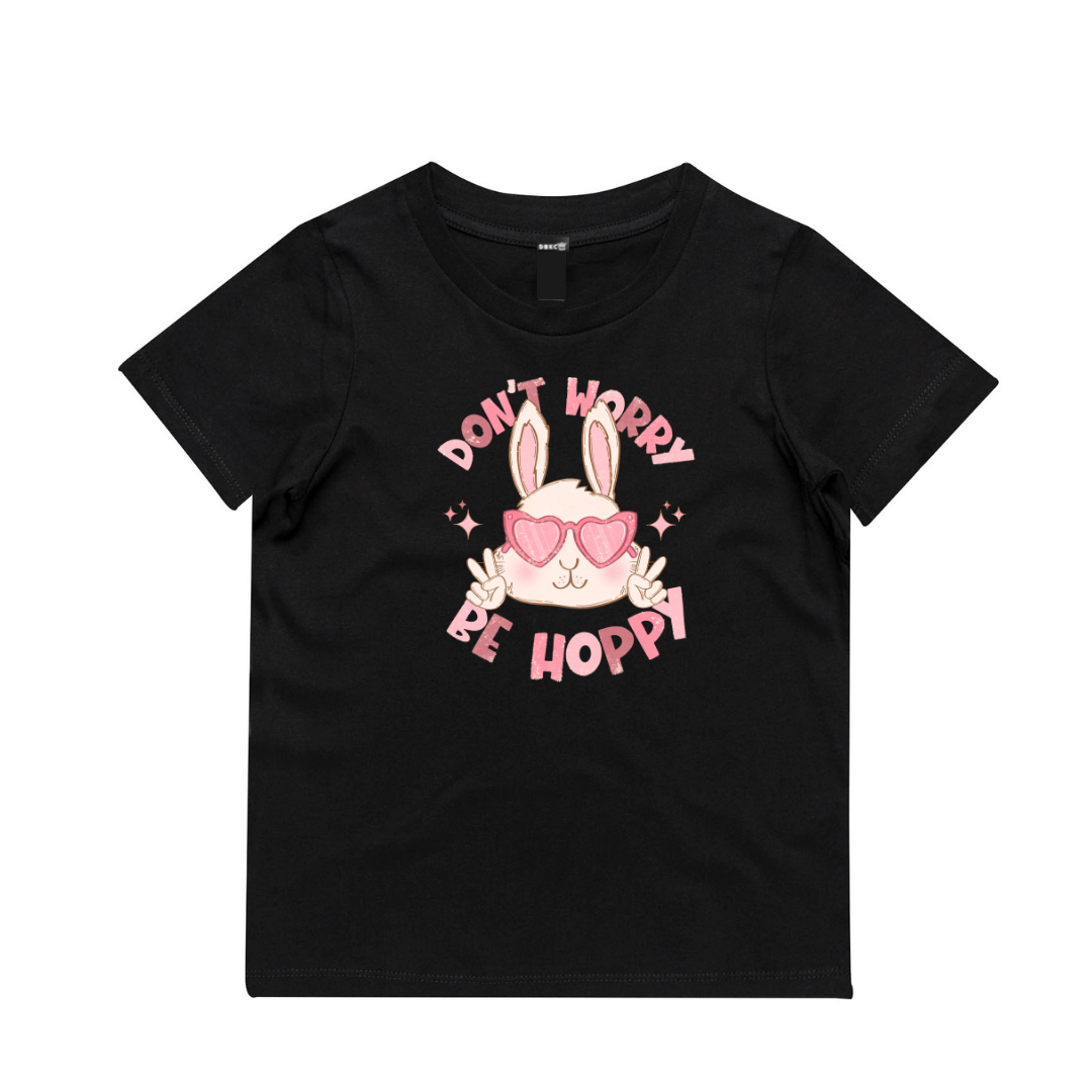 Peace Bunny (Pink) Short Sleeve Tee - Easter