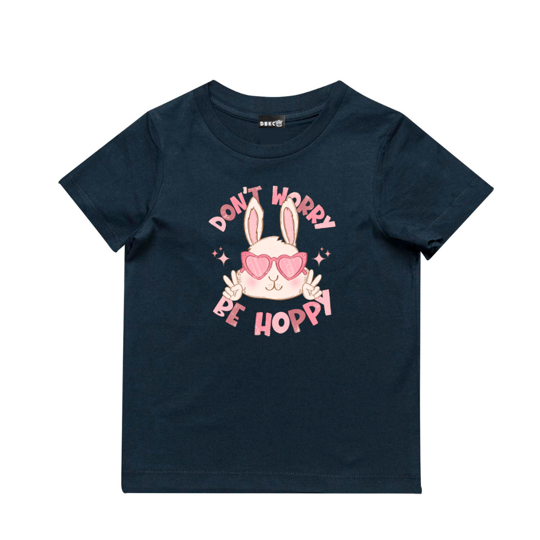 Peace Bunny (Pink) Short Sleeve Tee - Easter