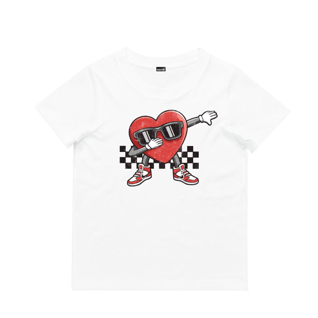 Dabbing Heart Short Sleeve Tee - Little Love