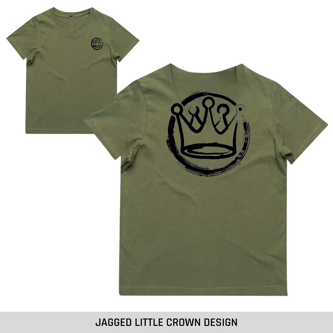 Khaki Short Sleeve Tee Discontinued (straight edge)