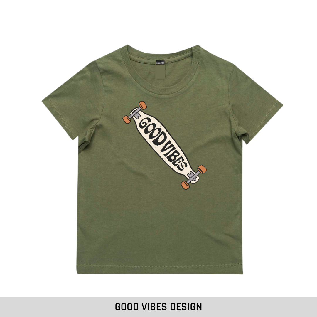 Khaki Short Sleeve Tee Discontinued (straight edge)