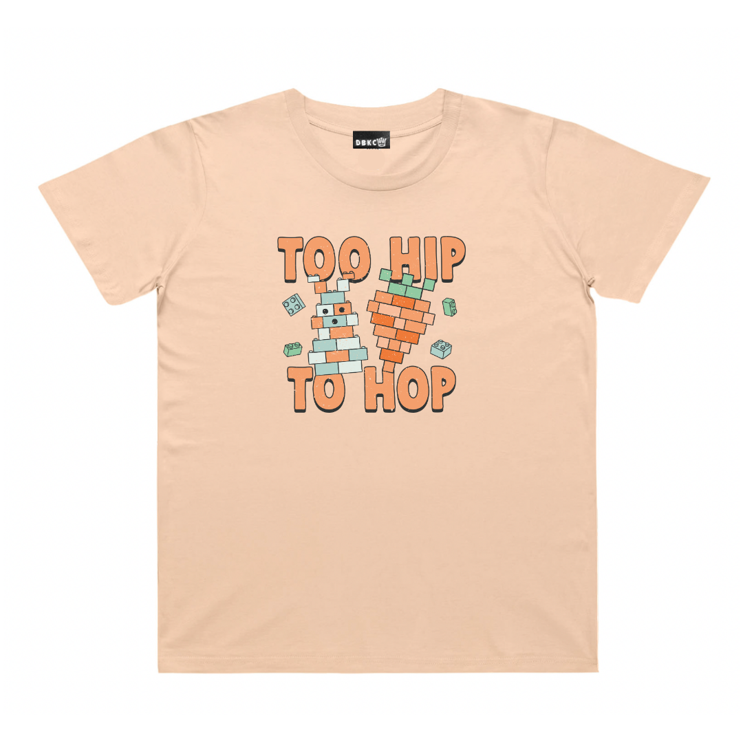 Too Hip To Hop (Blocks) Short Sleeve Tee - Easter