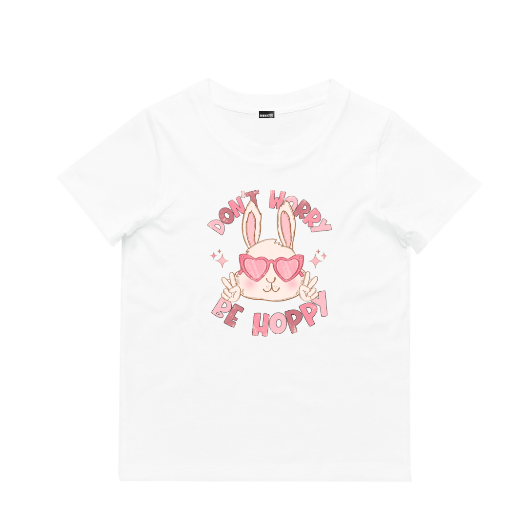 Peace Bunny (Pink) Short Sleeve Tee - Easter