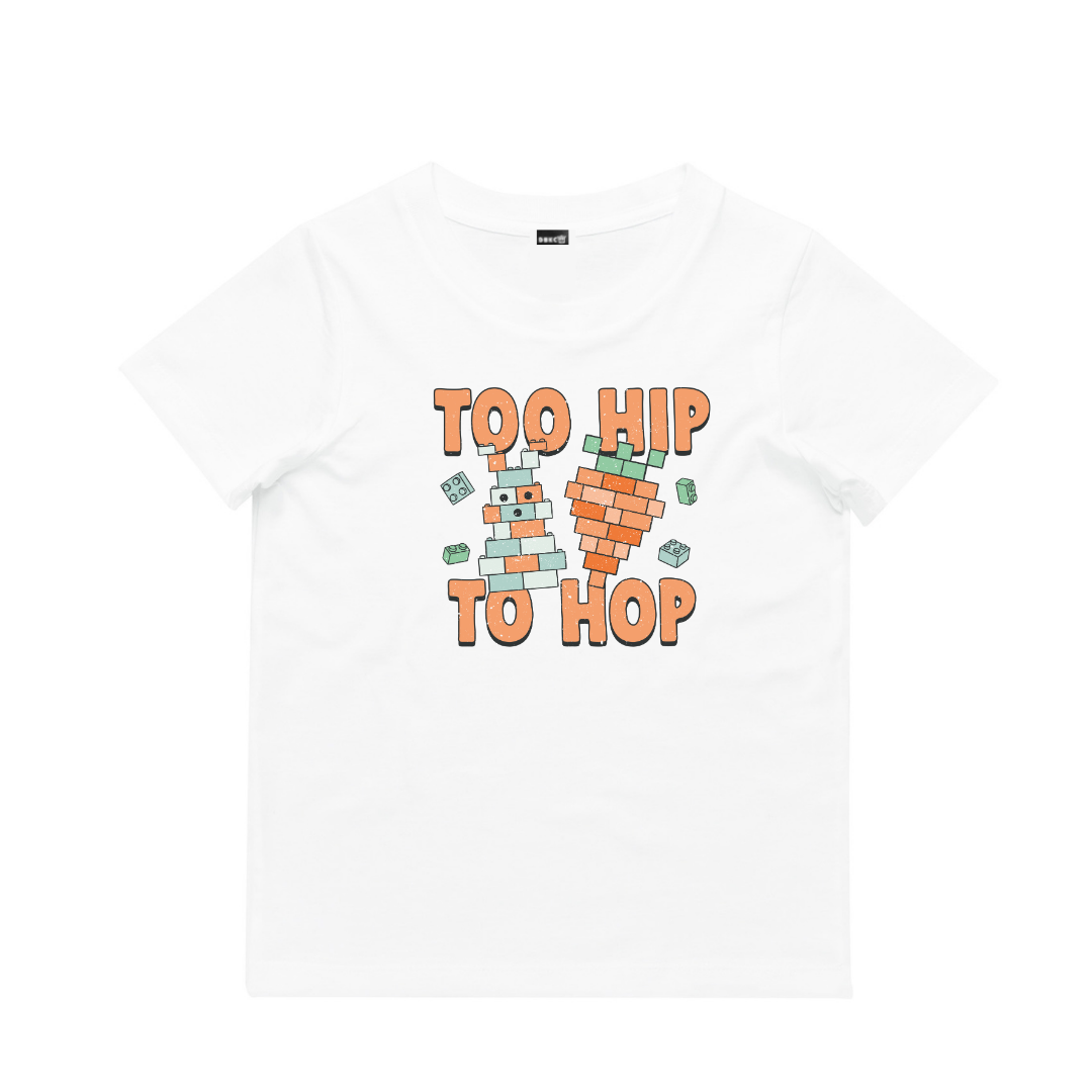 Too Hip To Hop (Blocks) Short Sleeve Tee - Easter