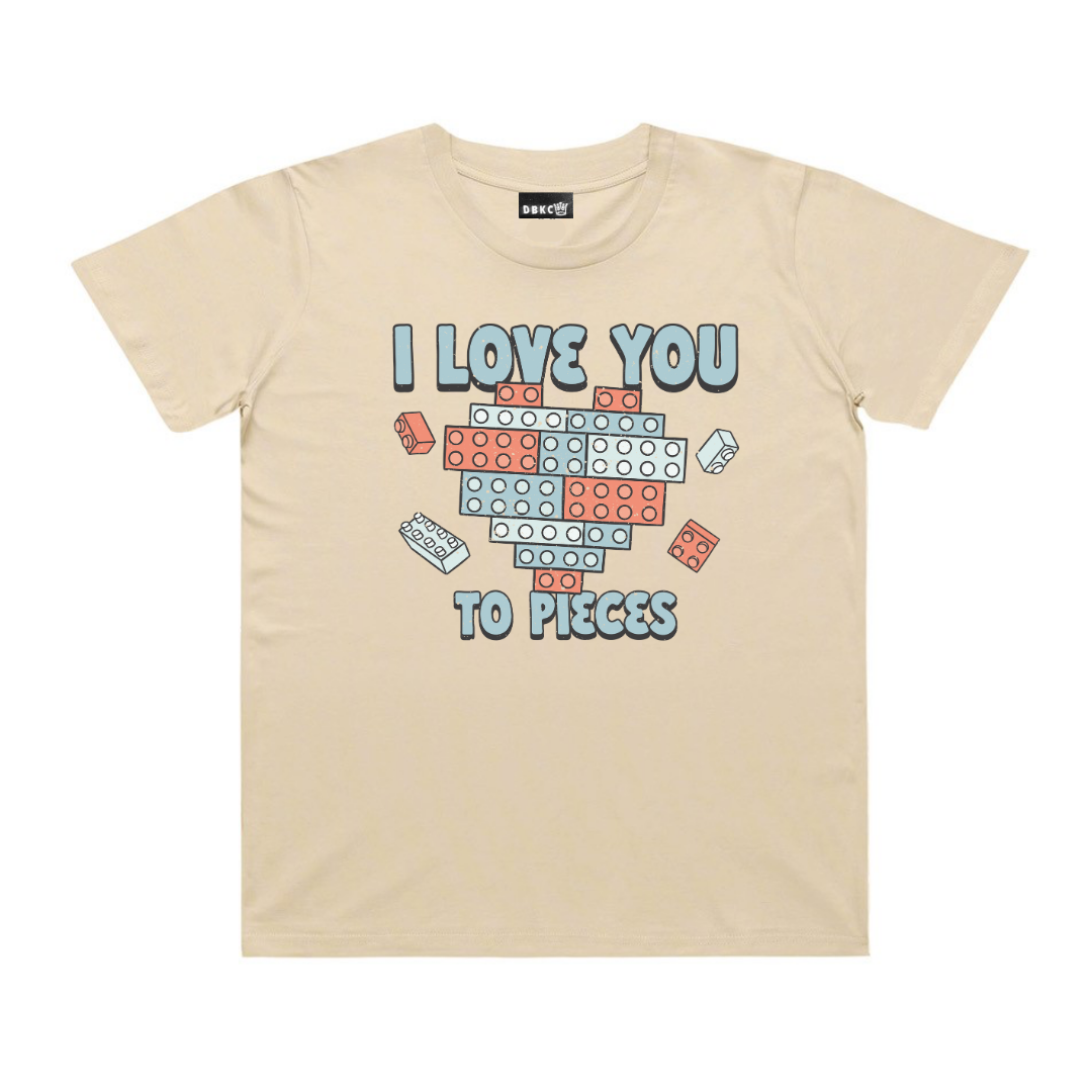 I Love You to Pieces Short Sleeve Tee - Little Love