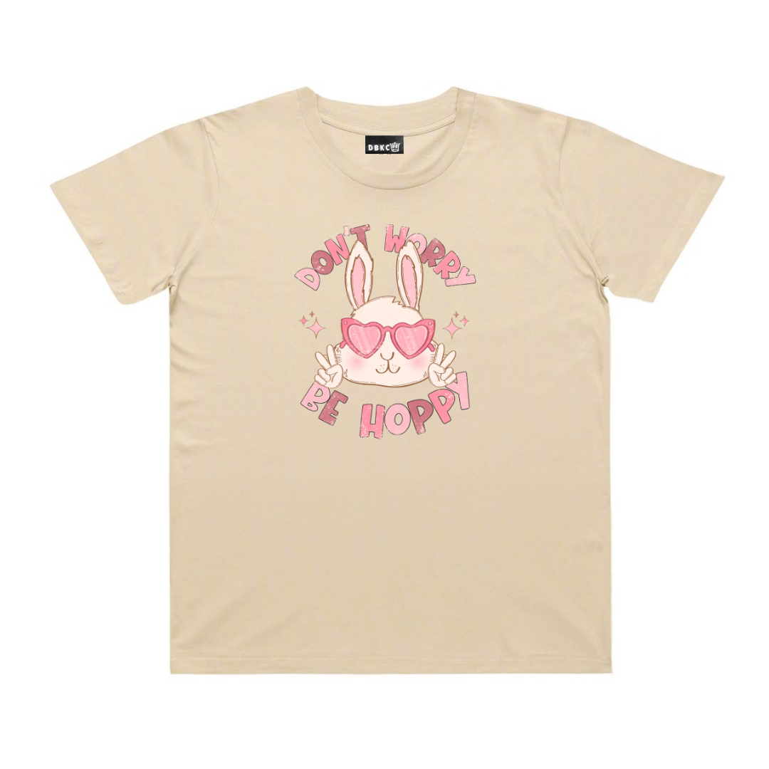 Peace Bunny (Pink) Short Sleeve Tee - Easter